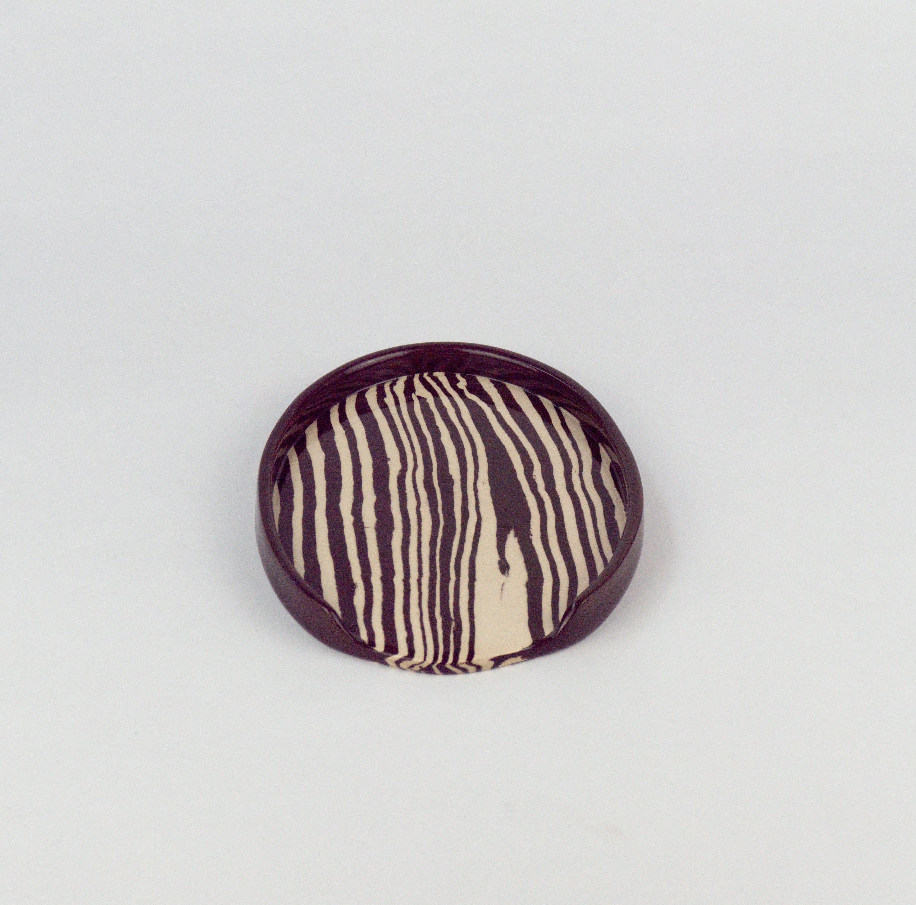 Brown & White Spoon rest