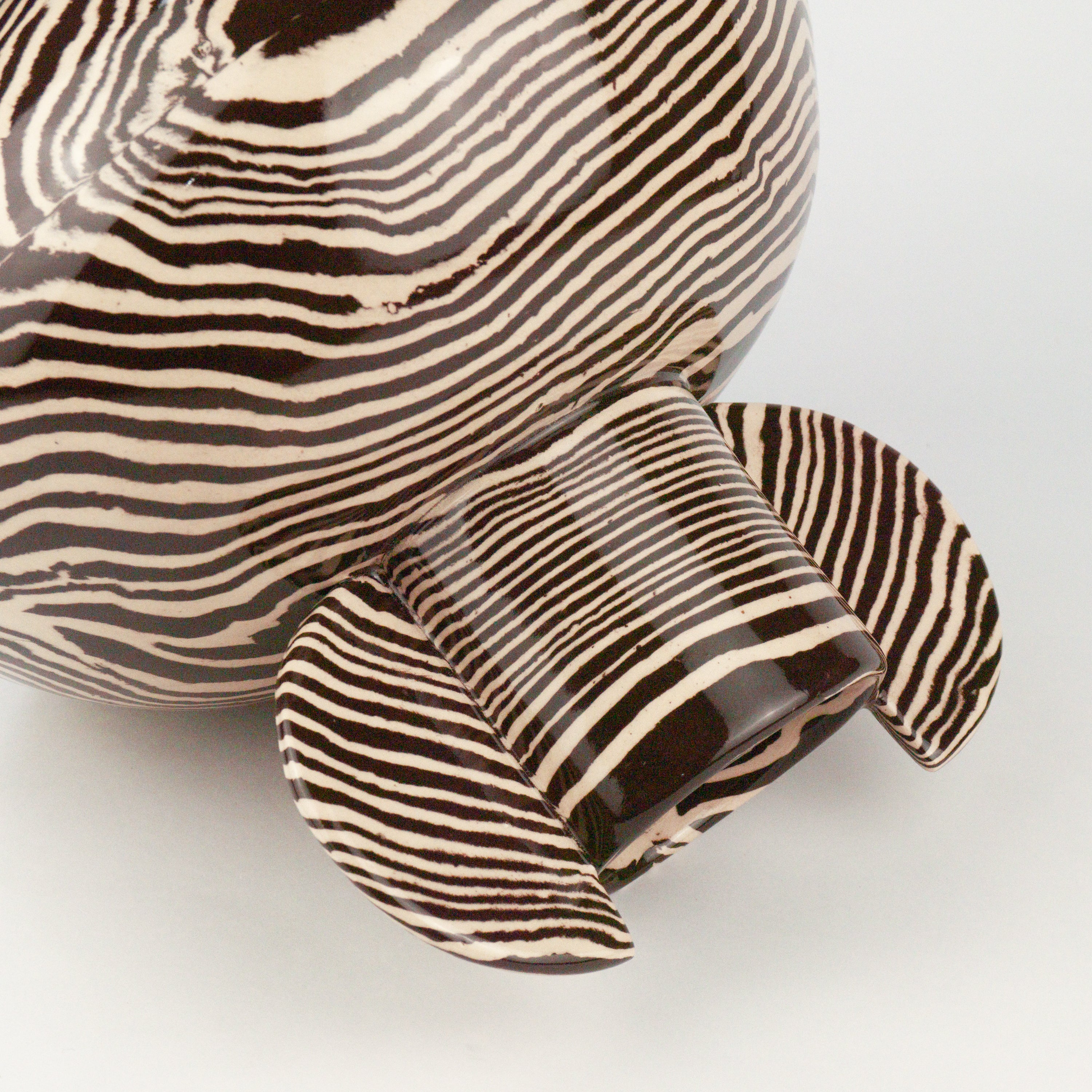 Brown & White Marble Tudor Vase