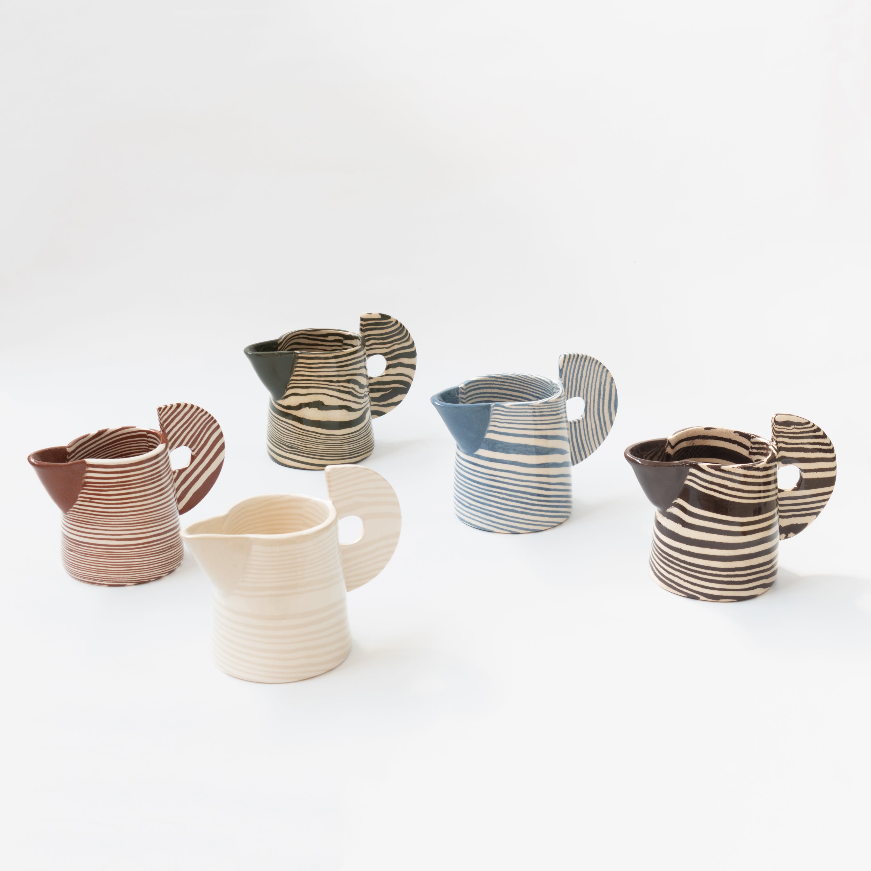 Green & White Small Jug