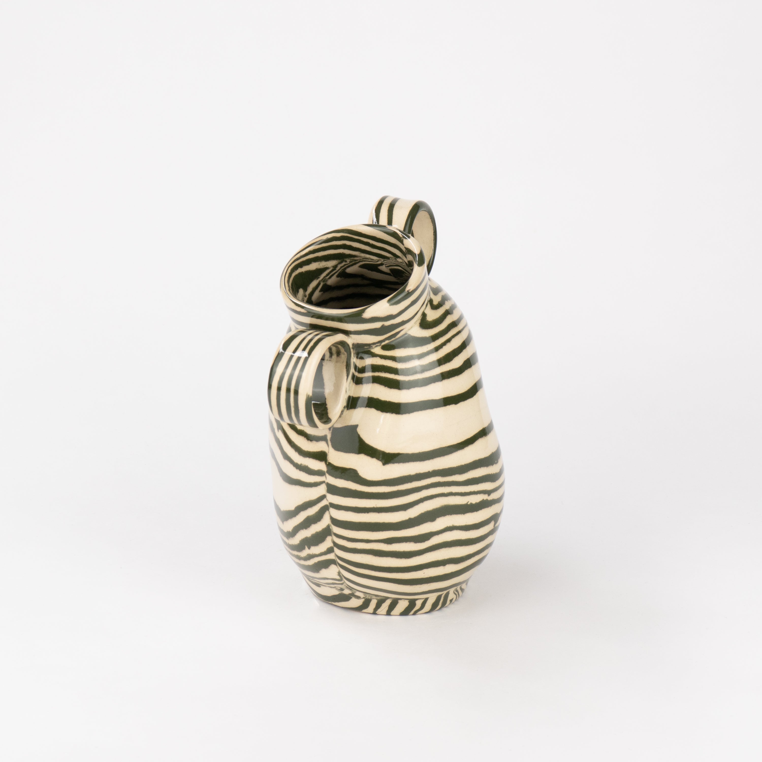 Green & White Marble Mini Origin Vase