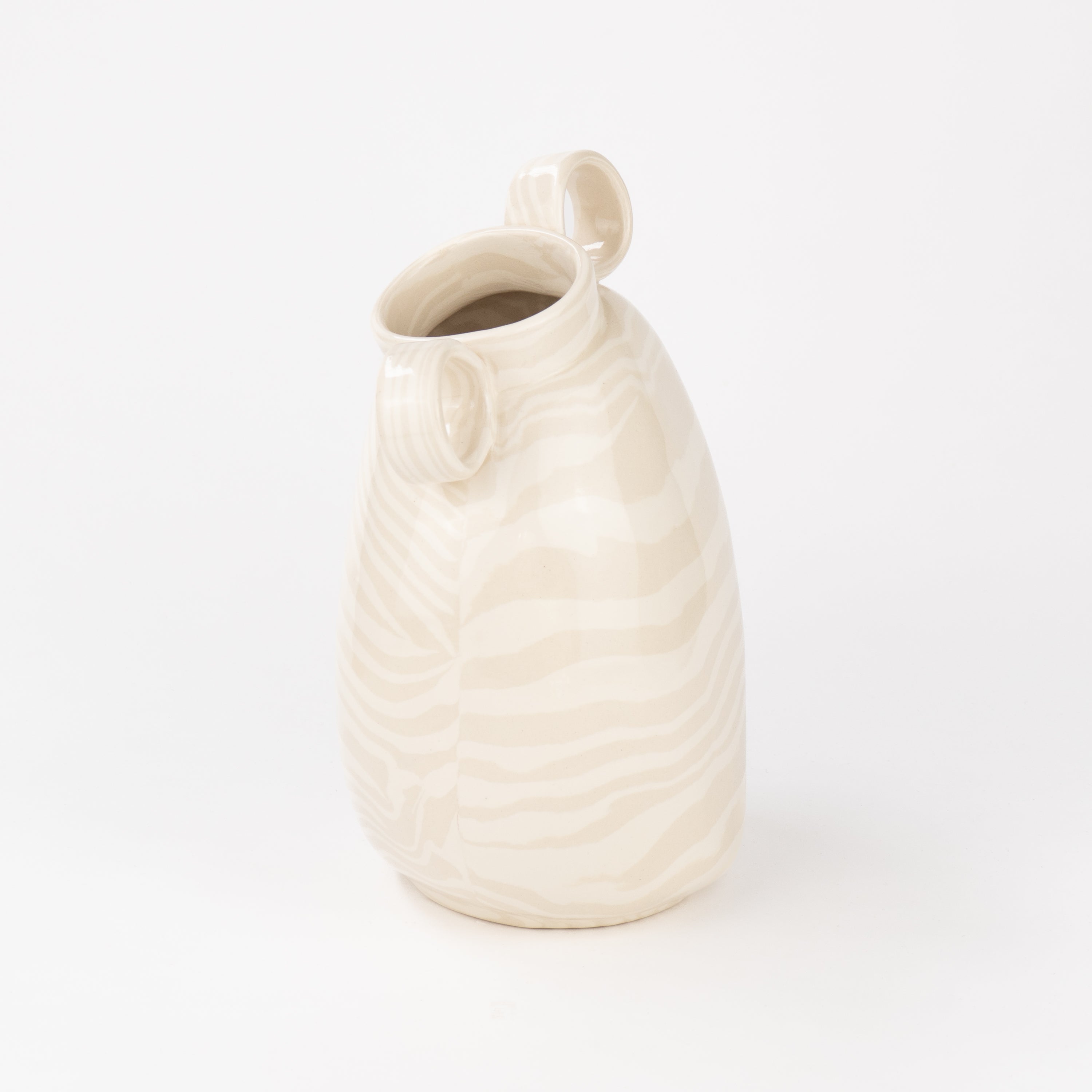 Oatmeal & White Marble Origin Vase