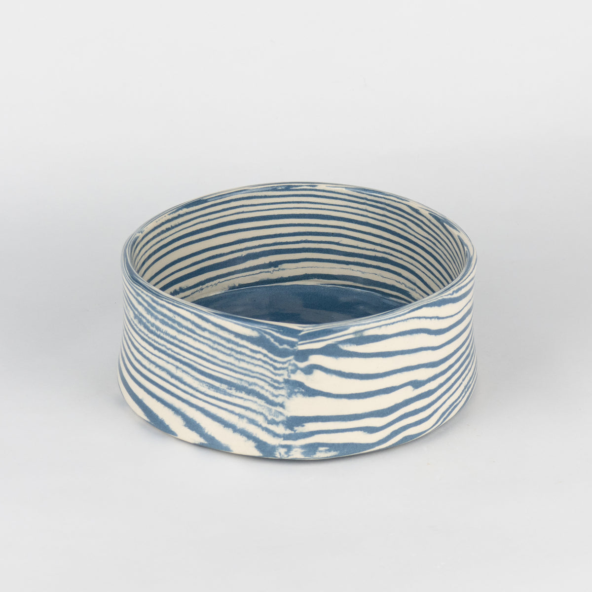 Blue & White Large Water Pet Bowl