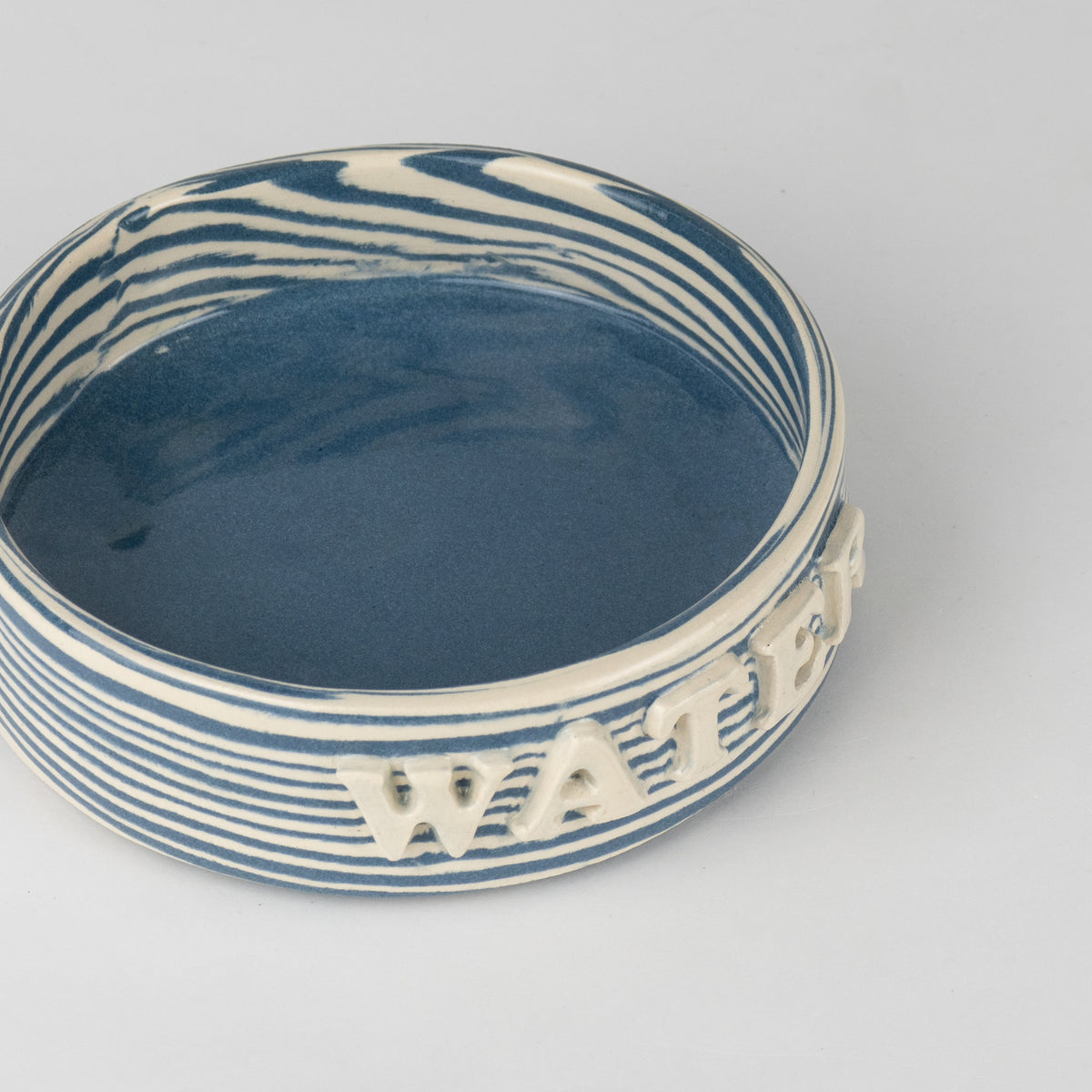 Blue & White Small Water Pet Bowl