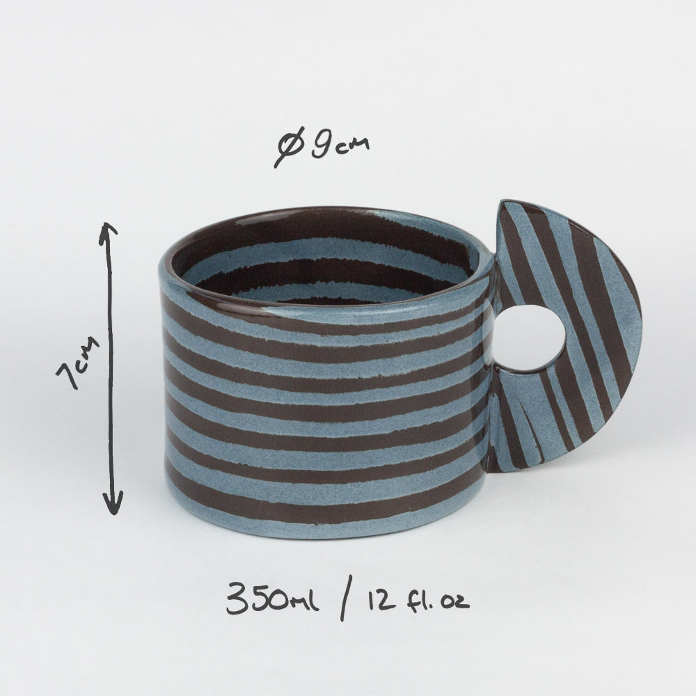 Blue & Brown Marble Mug