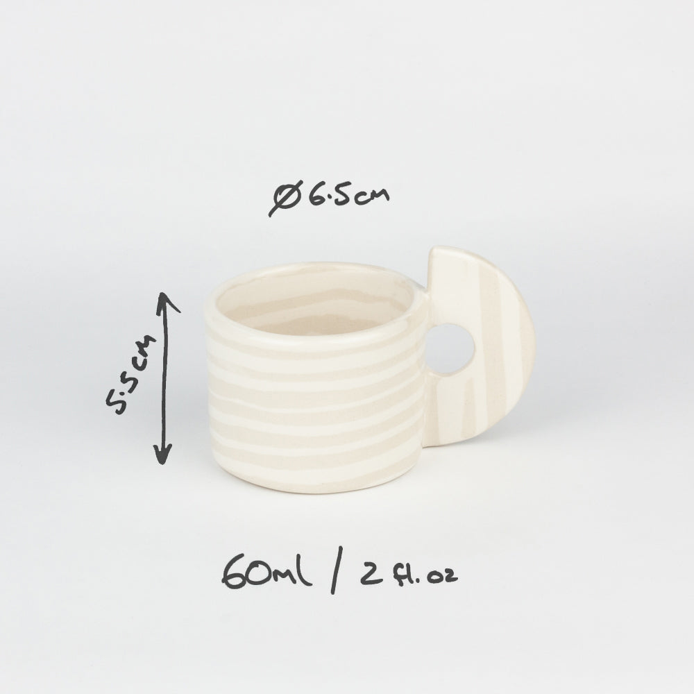 Oatmeal & White Marble Espresso Mug
