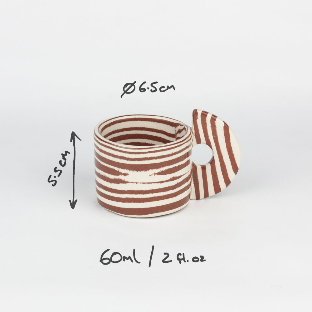 Terracotta & White Marble Espresso Mug