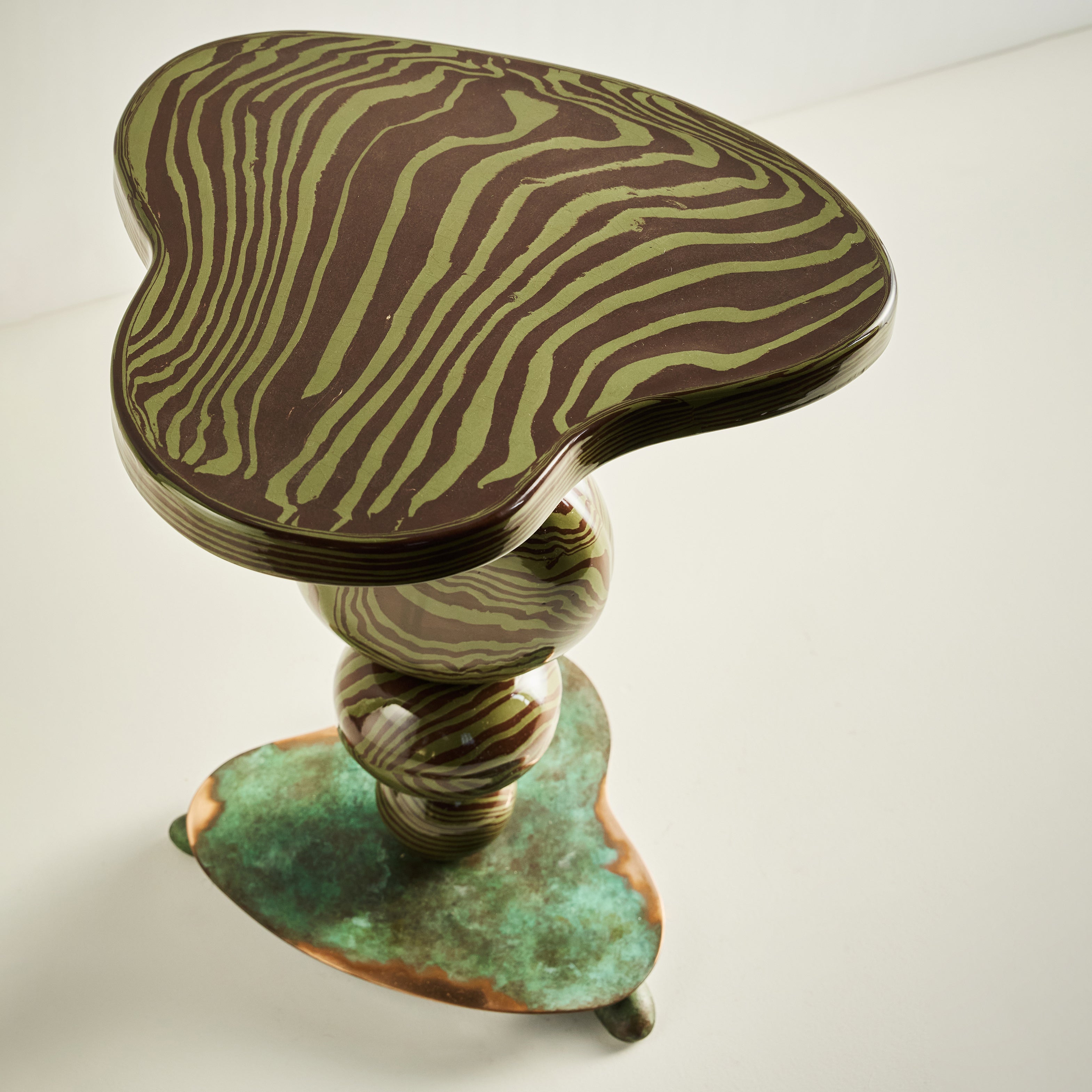 Brown & Green Alto Side Table