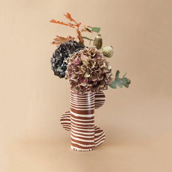 Terracotta & White Great Hey Vase