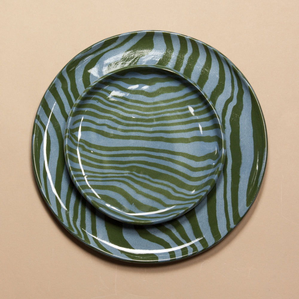 Green & Blue Side Plate