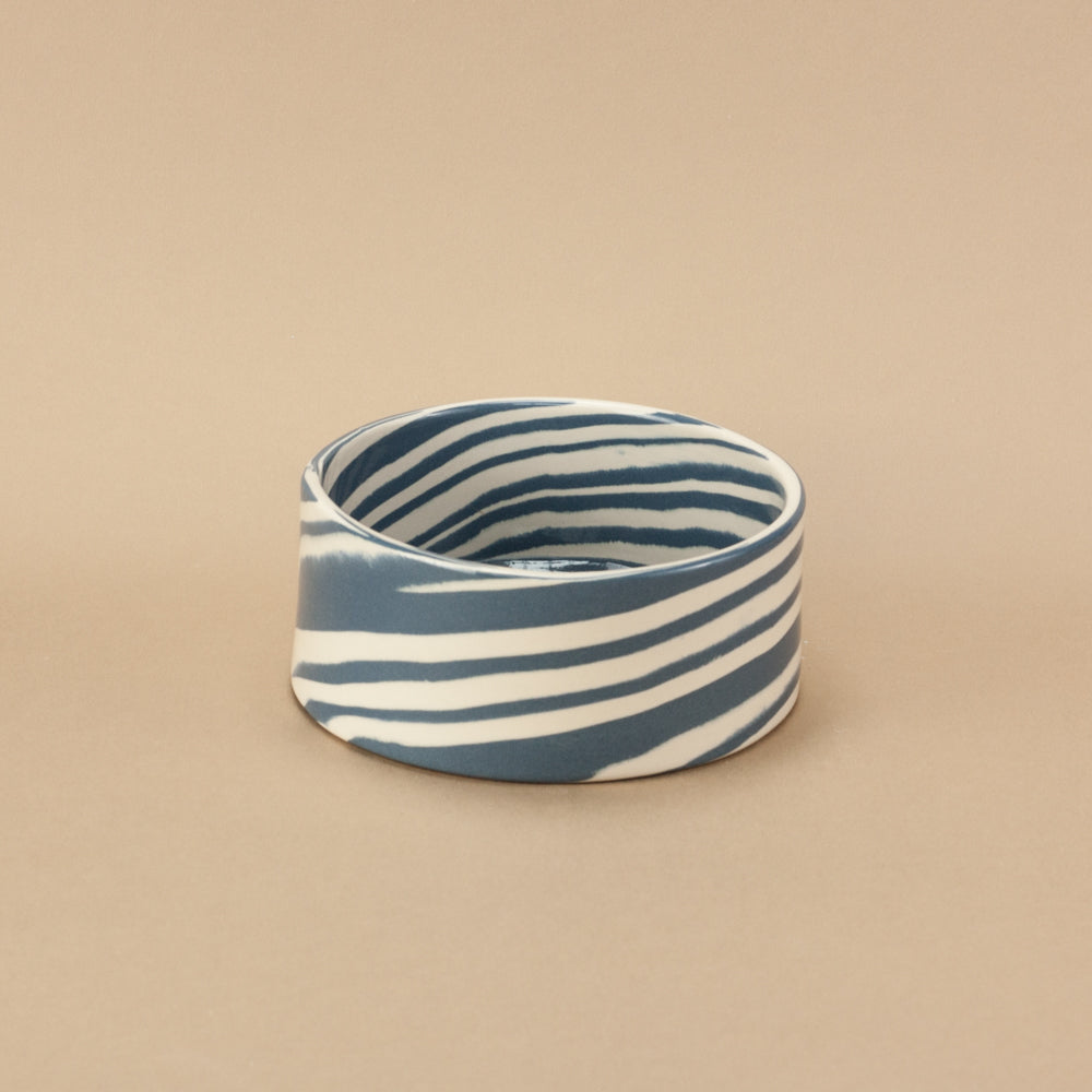 Personalised Blue and White Large Pet Bowl