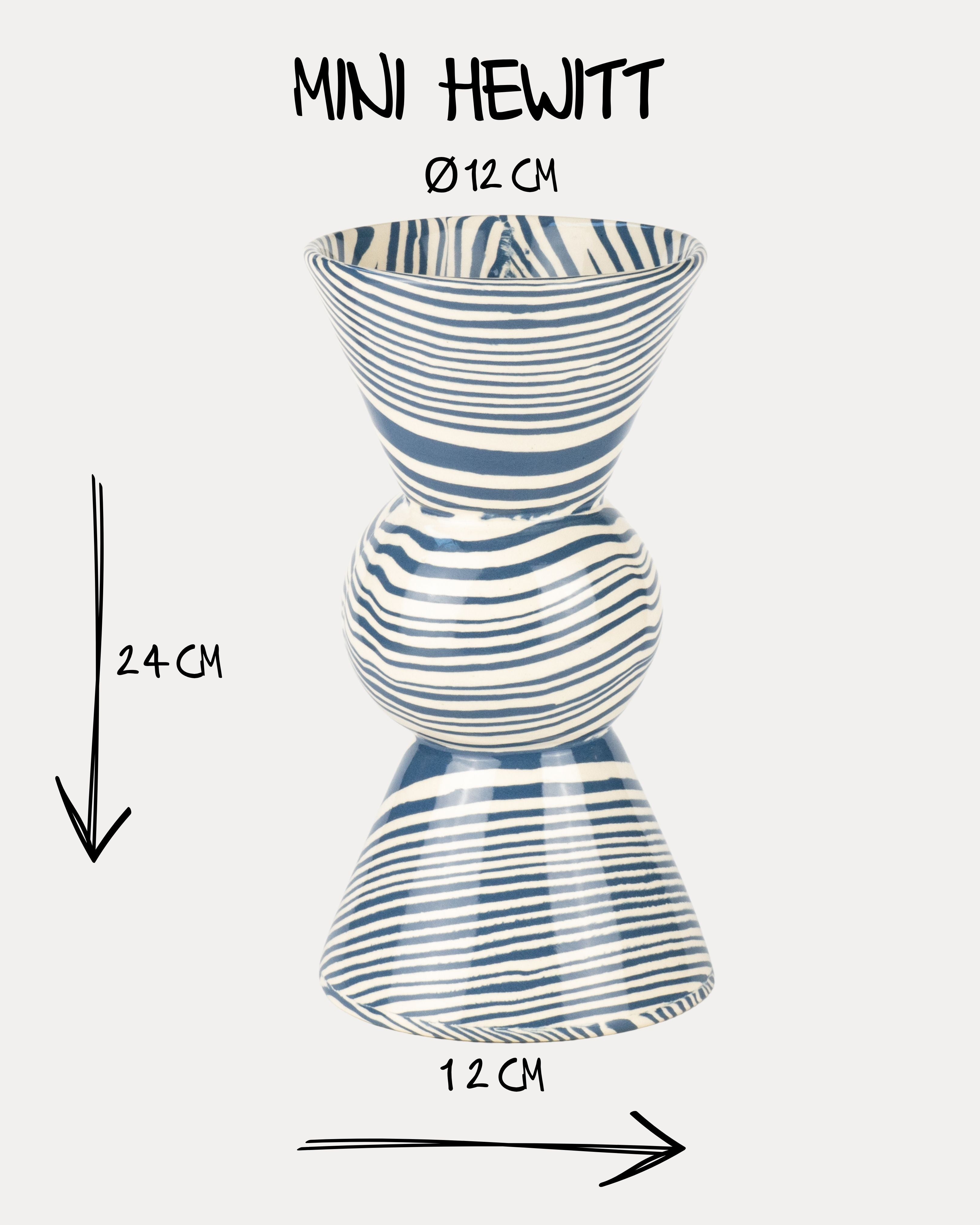 Blue & White Marble Mini Hewitt Vase
