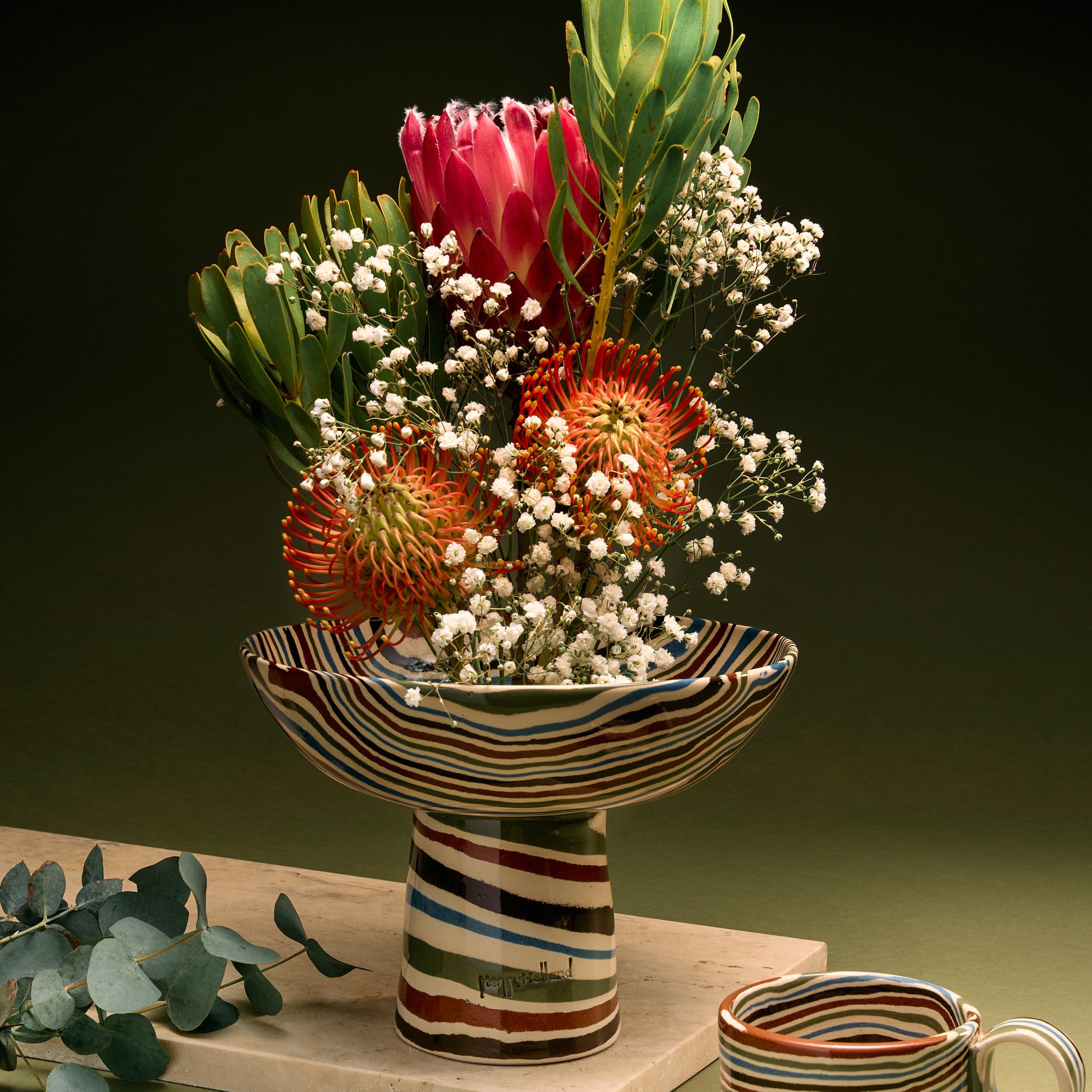 Ikebana Scissor and Frog Pin Set