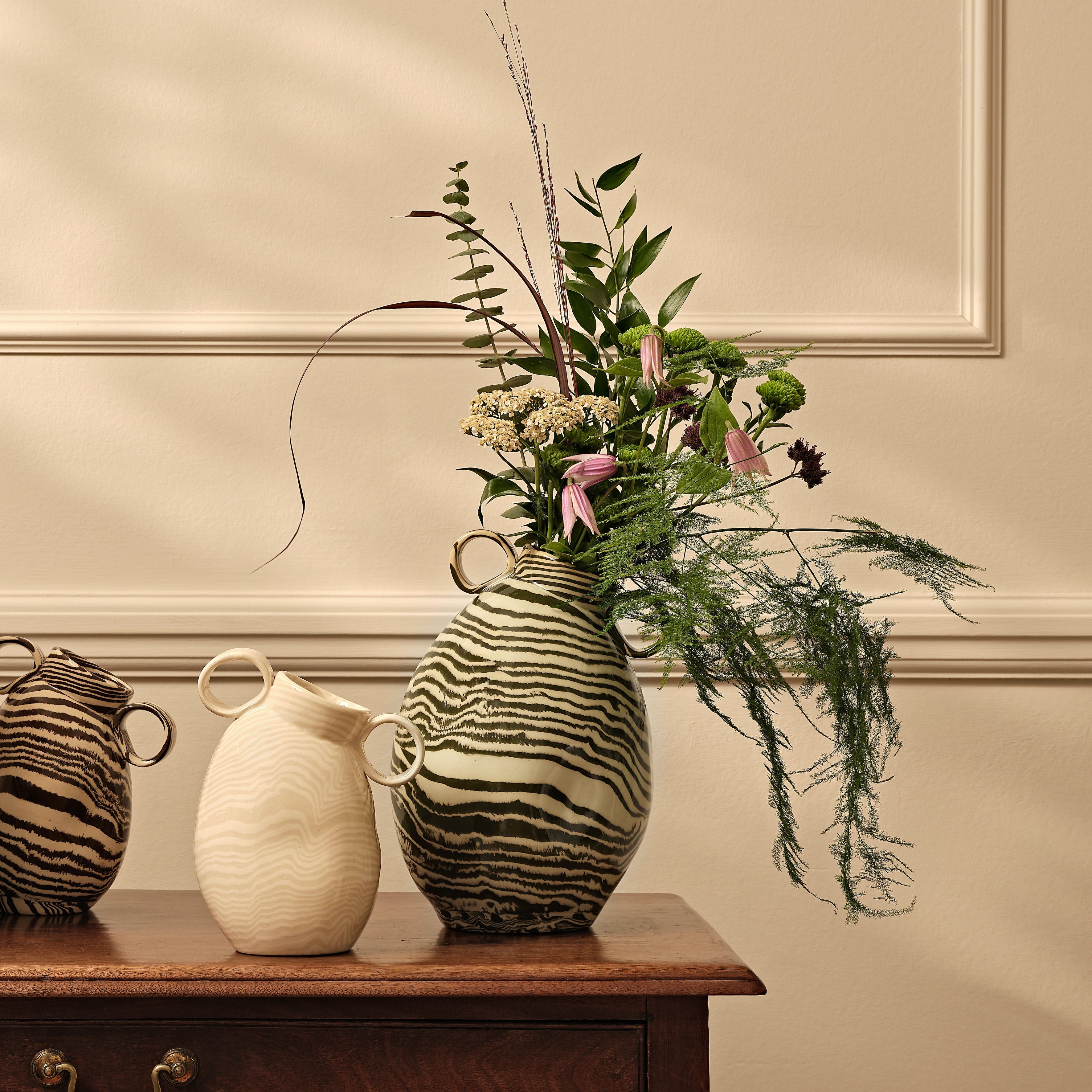 Blue & White Marble Maxi Origin Vase