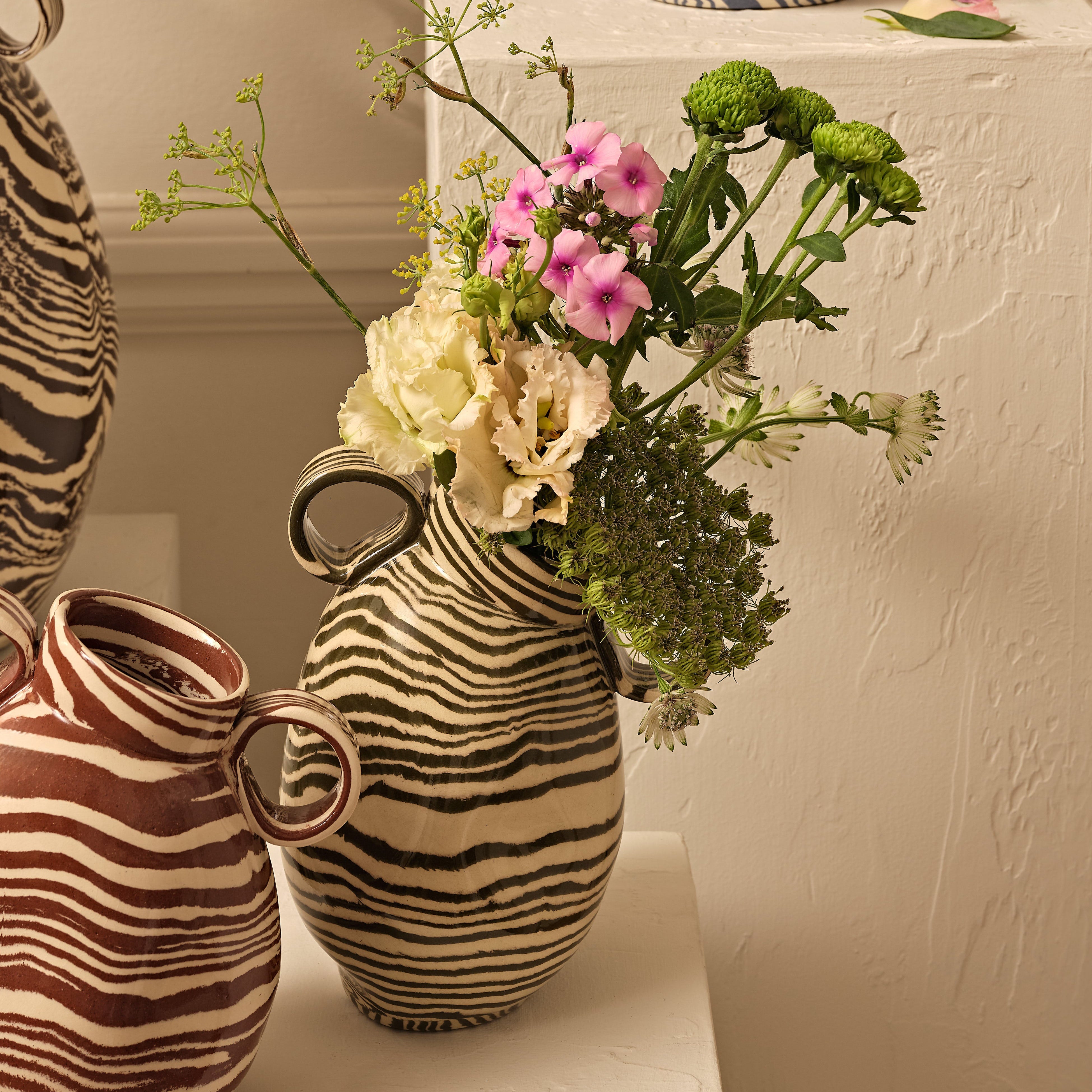 Blue & White Marble Origin Vase