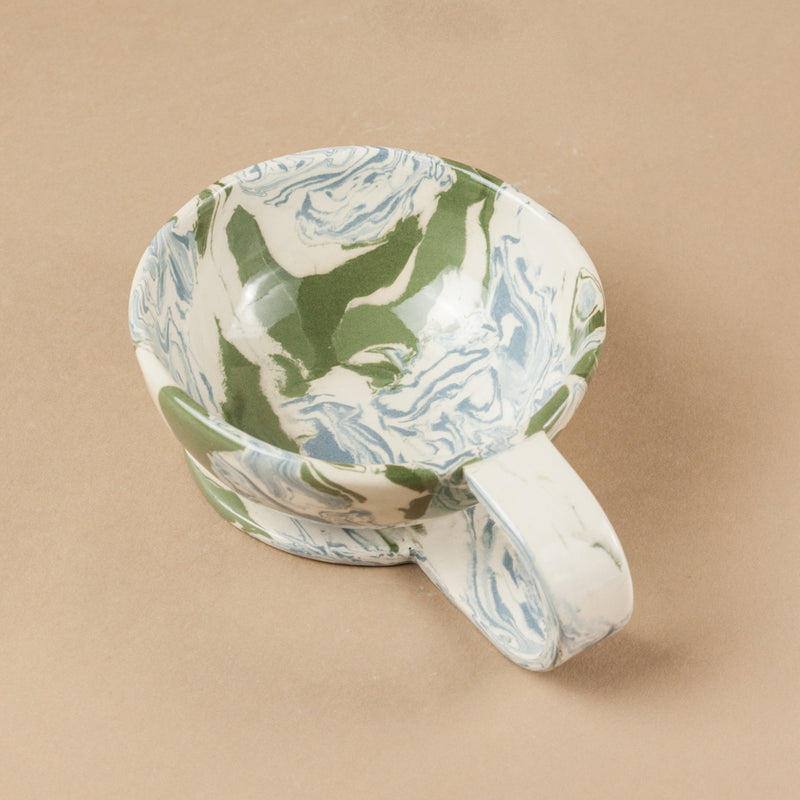 Blue Green & White 'ikigai'  Space Coffee Mug
