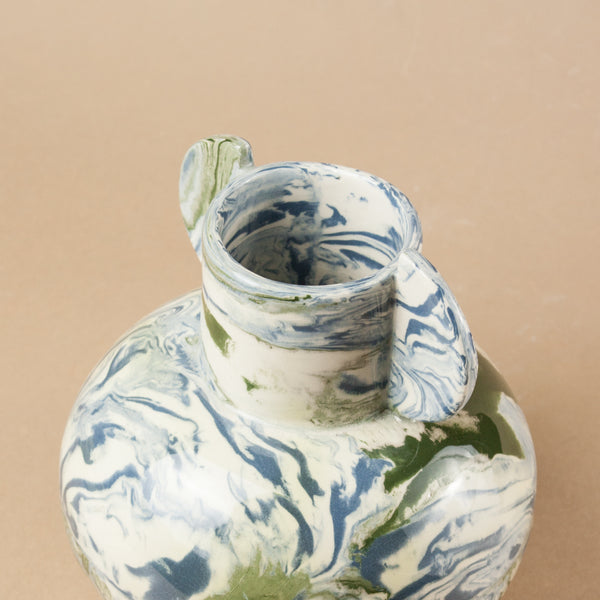Blue, Green & White Space Mini Tudor Vase