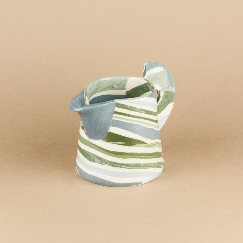 Blue, Green & White Lagoon Marble Milk Jug
