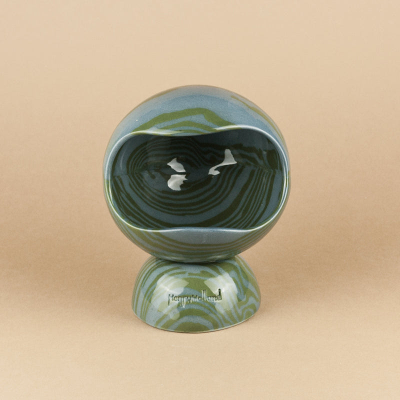 Green & Blue Marble Salt Pig