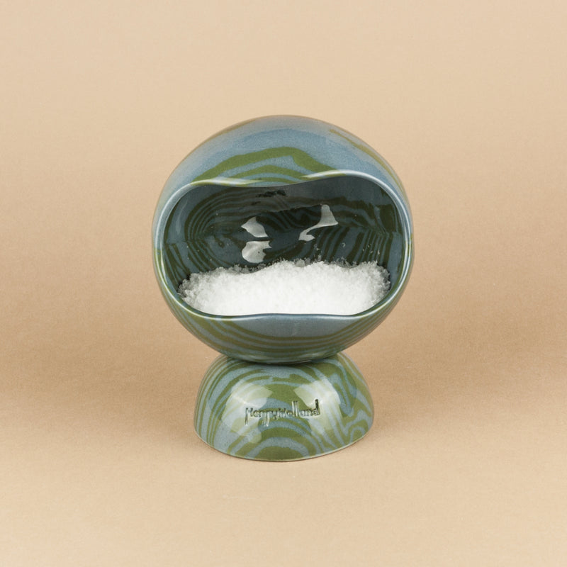 Green & Blue Marble Salt Pig