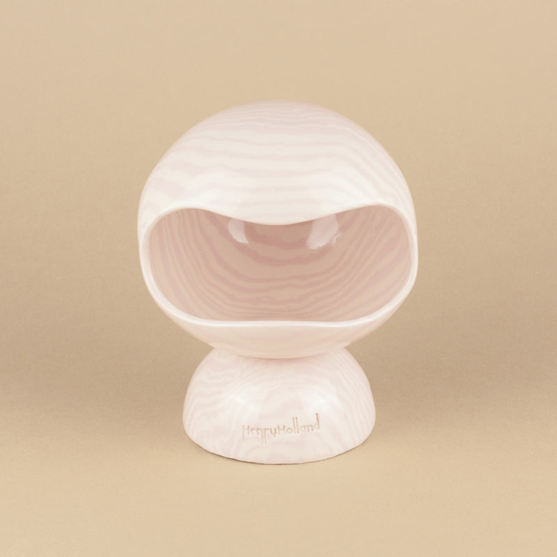 Soft Pink & White Marble Salt Pig