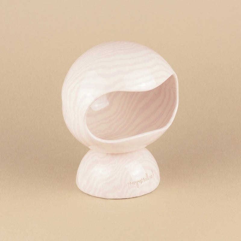 Soft Pink & White Marble Salt Pig