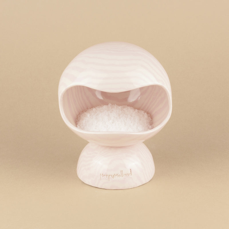 Pink & White Marble Salt Pig