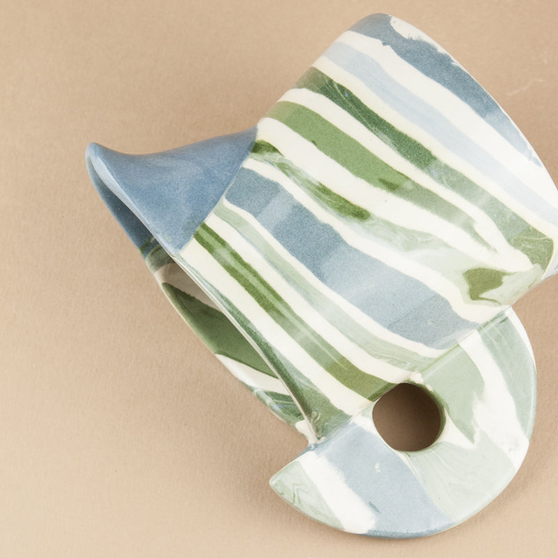 Blue, Green & White Lagoon Marble Milk Jug