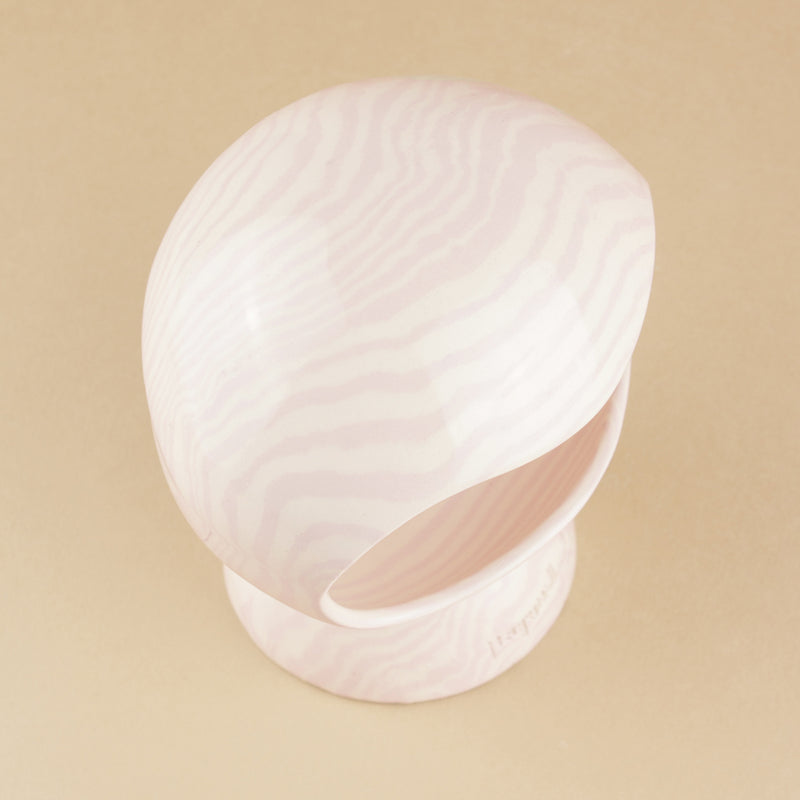 Soft Pink & White Marble Salt Pig