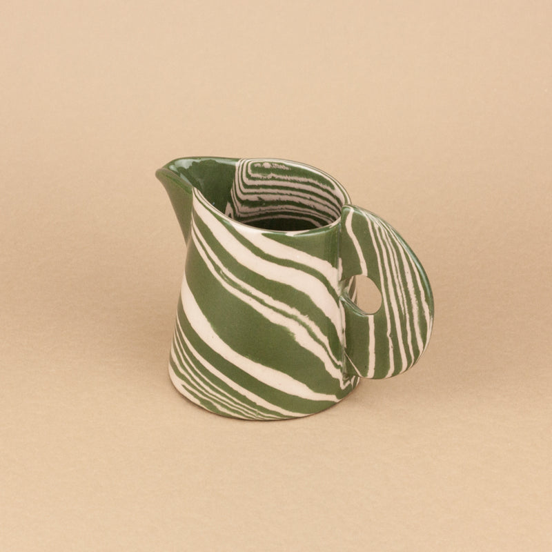 Green & Pink Milk Jug
