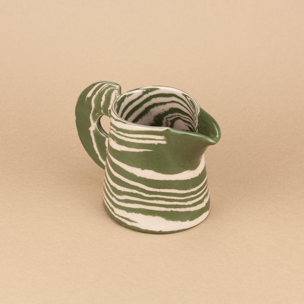 Green & Pink Milk Jug