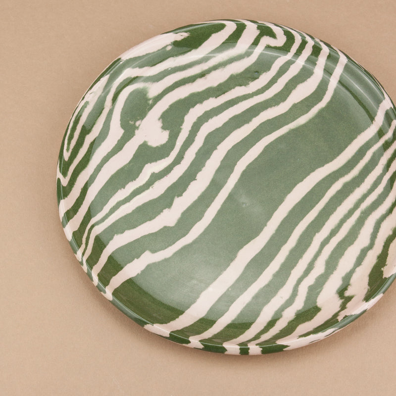 Green & Pink Side Plate