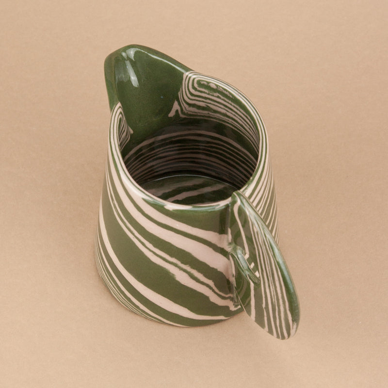 Green & Pink Milk Jug