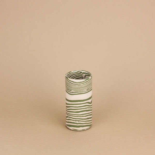 Green & Pink Small Stem Vase