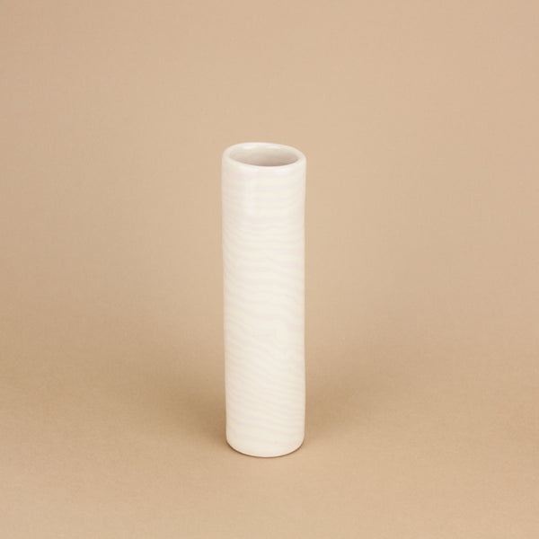 Pink & White Medium Stem Vase