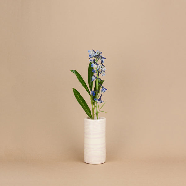 Pink & White Small Stem Vase