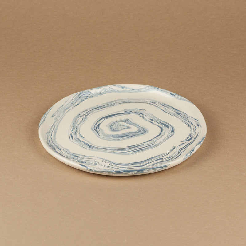 Blue & White Swirl Side Plate