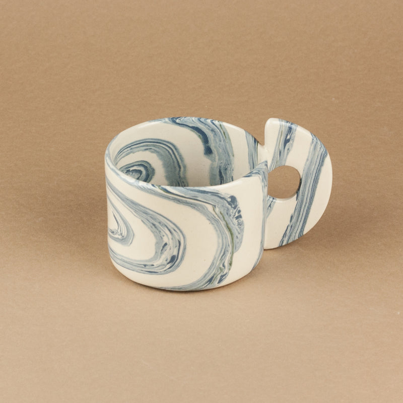 Blue & White Swirl Mug