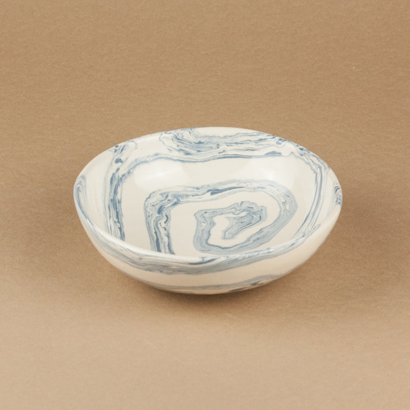 Blue & White Swirl Small Bowl