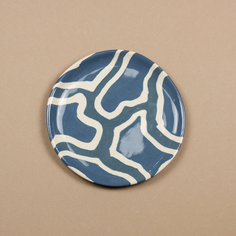 Blue & White Loopy Side Plate