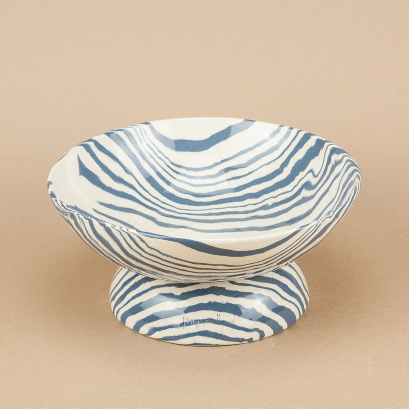 Blue & White Medium Shorty Chalice Bowl