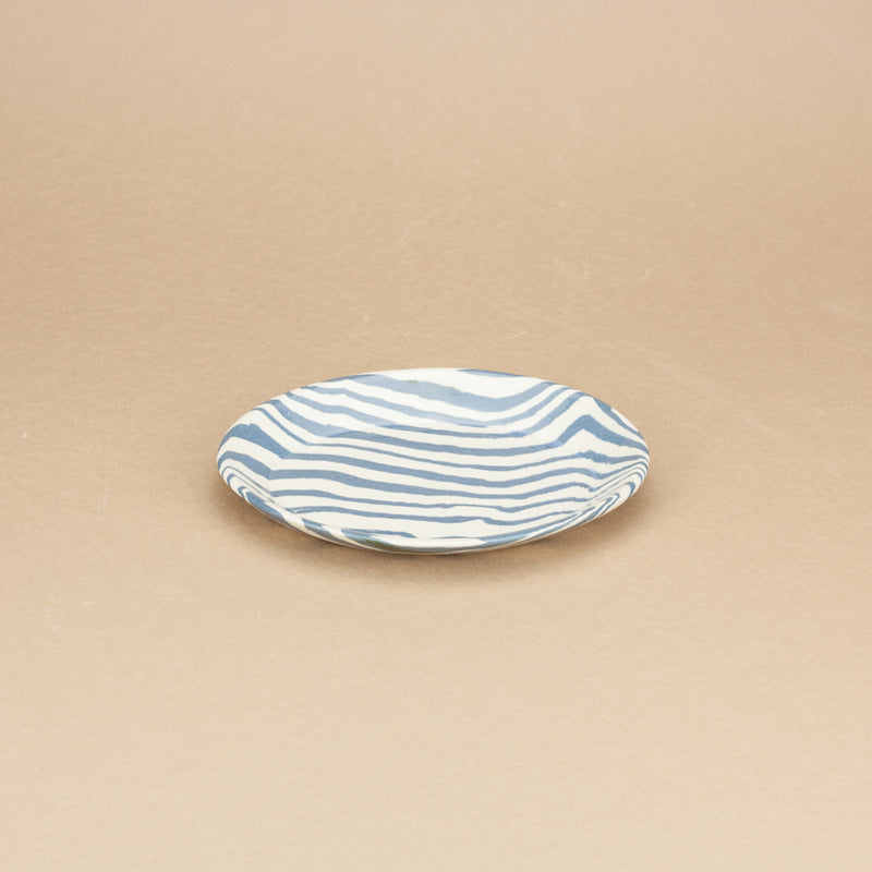 Blue & White Oval Tapas Plate