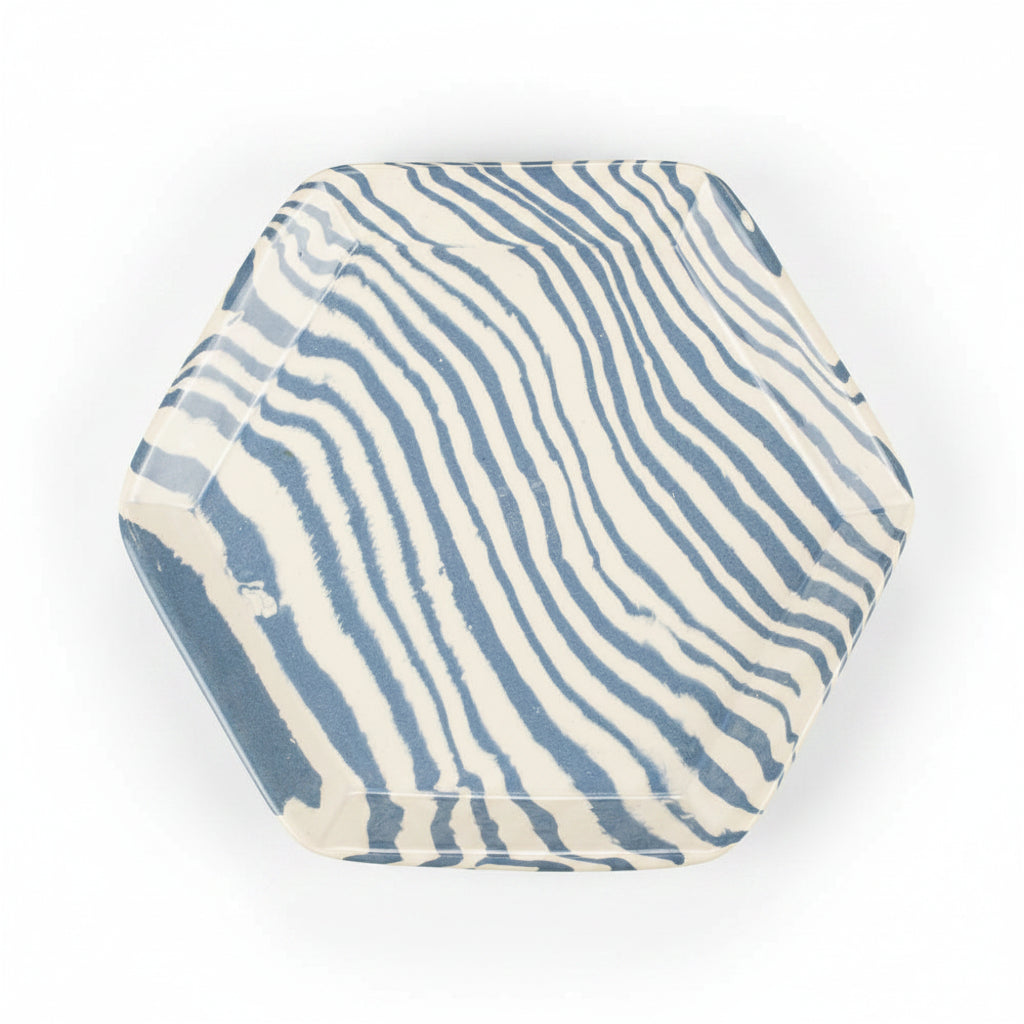 Mix Set of 4 Blue & White Tapas Plate