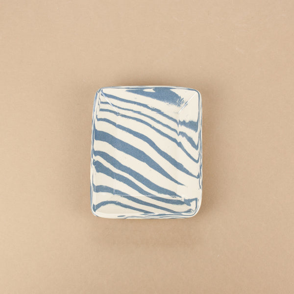 Blue & White Rectangle Tapas Plate
