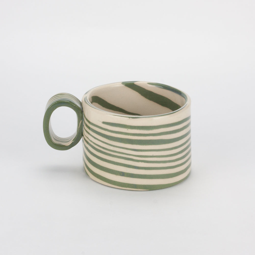 Green & White Marble Hug Mug