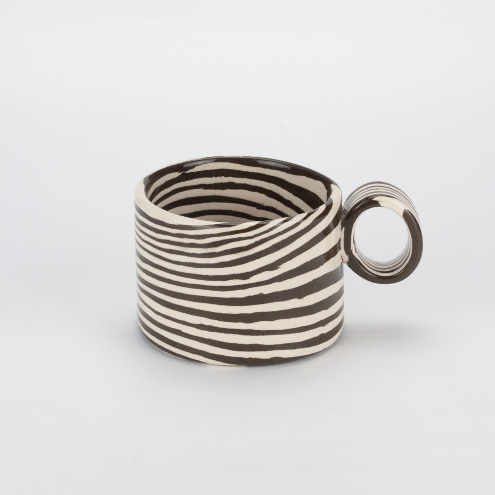 Brown & White Marble Hug Mug