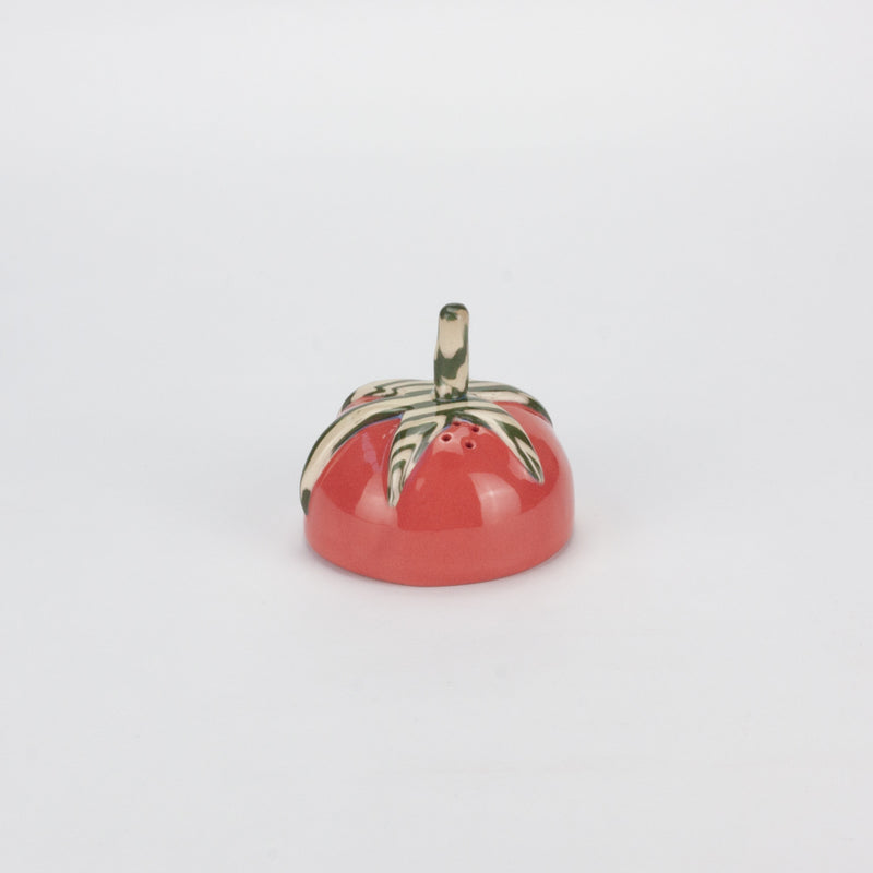 Red with Green Marble Tomato Salt Shaker