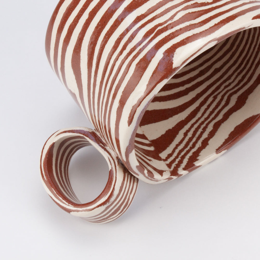 Terracotta & White Marble Hug Mug