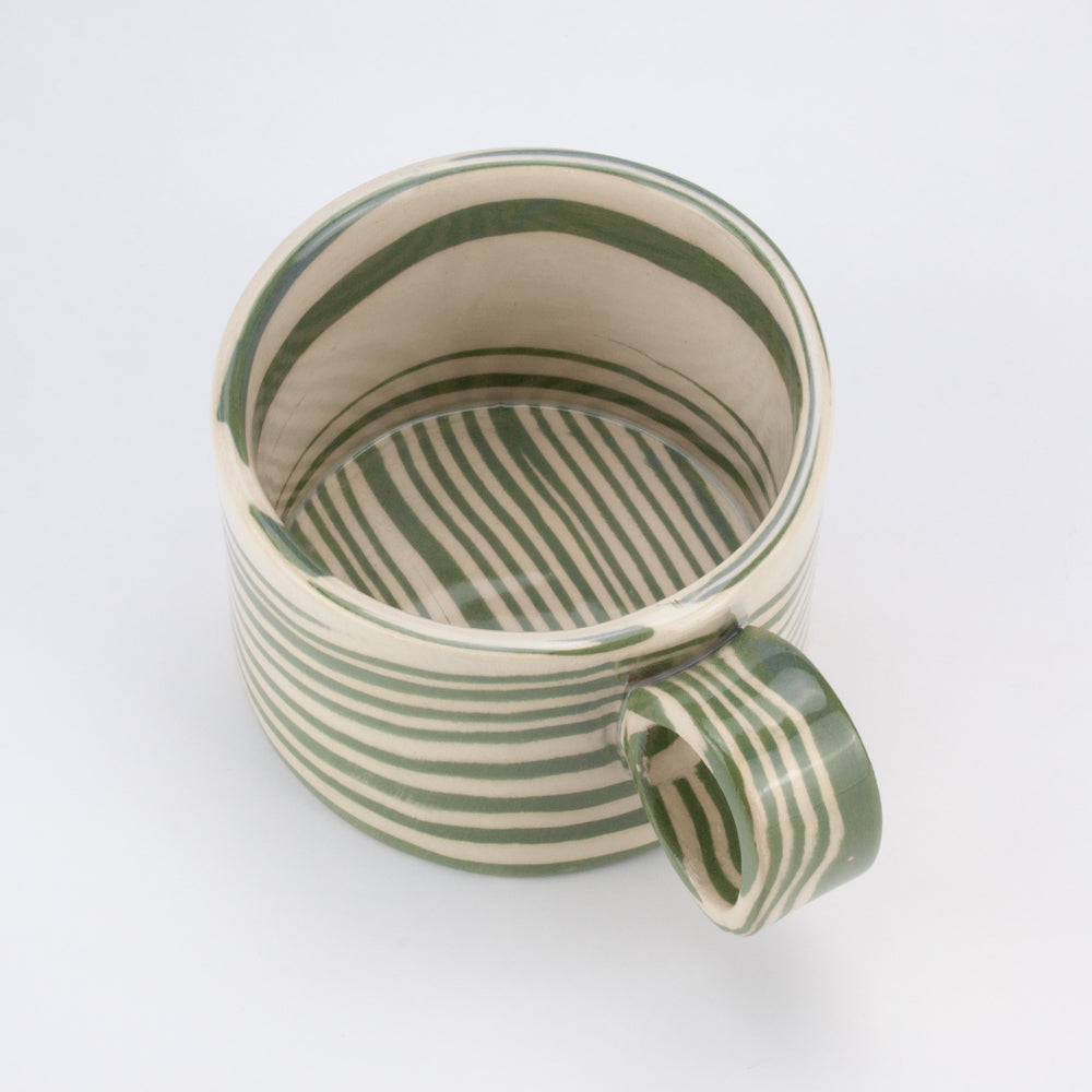 Green & White Marble Hug Mug