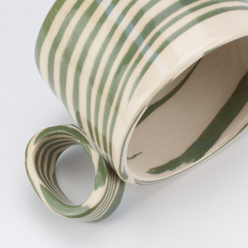 Green & White Marble Hug Mug