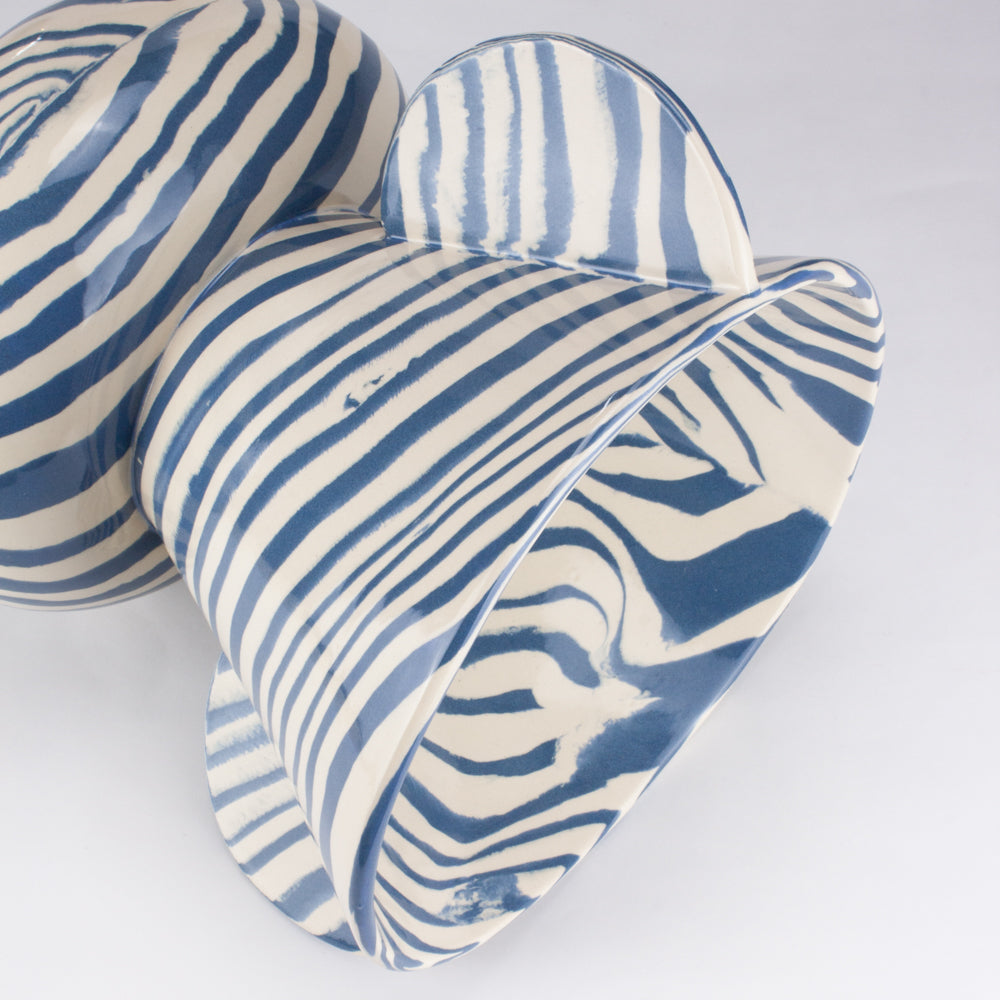 Blue & White Marble Townsend Vase